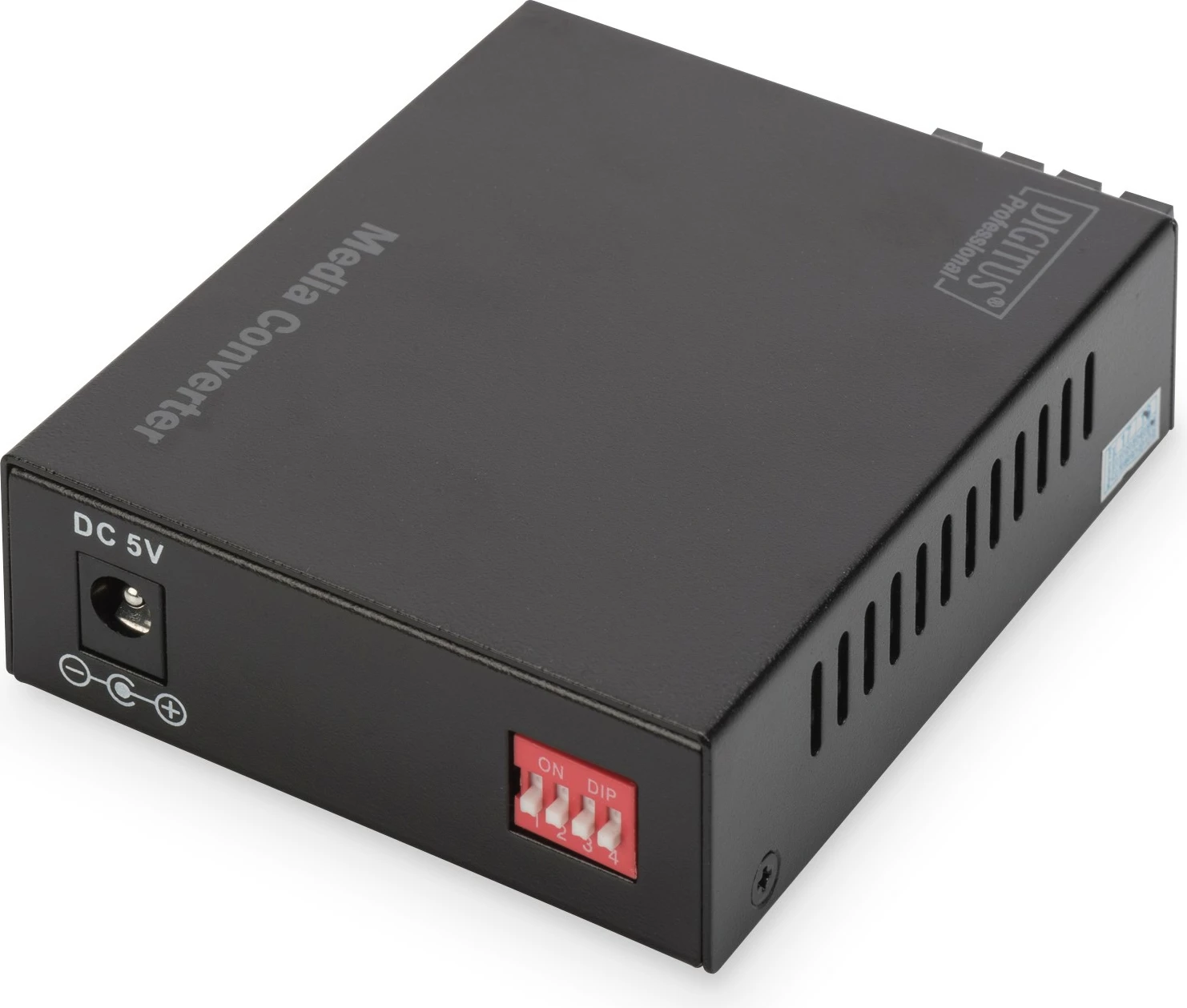 Medijski pretvornik Gigabit, SC multimode, 500 m, črn Digitus DN-82120-1