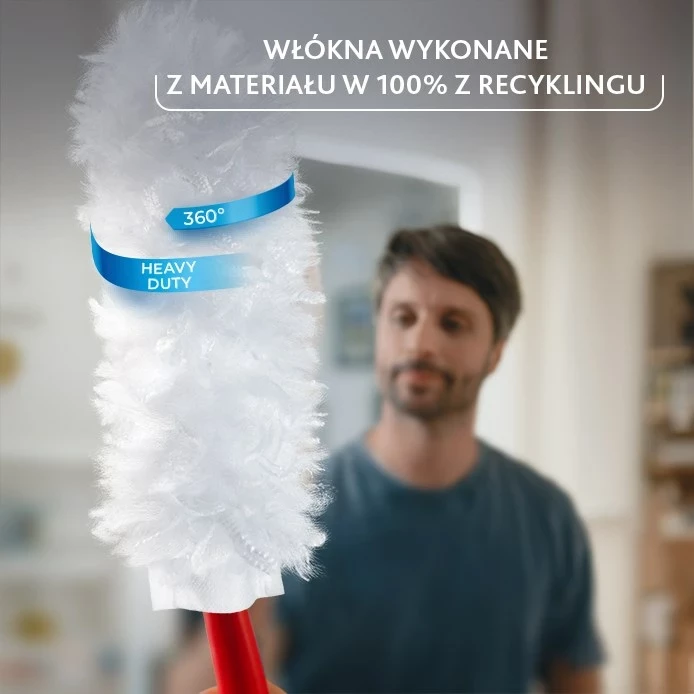 Set za prah Flex&Catch z kratkim ročajem in 2 rezervnima polniloma, Vileda, bela