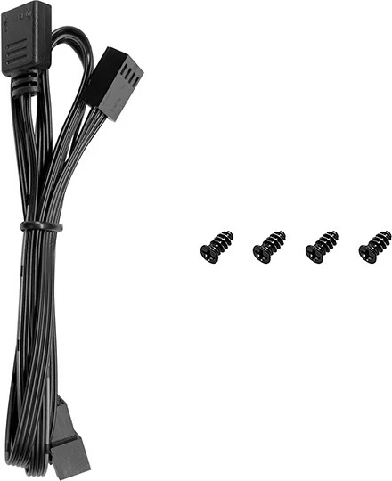 Ventilator za računalniško ohišje DEEPCOOL FL12 SE, 12 cm, LED osvetlitev, črn