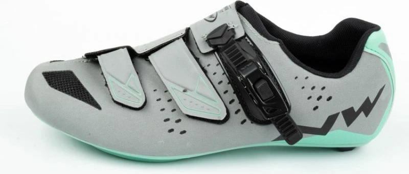 Kolesarski čevlji Verve SRS za ženske, Northwave, zeleni in sivi