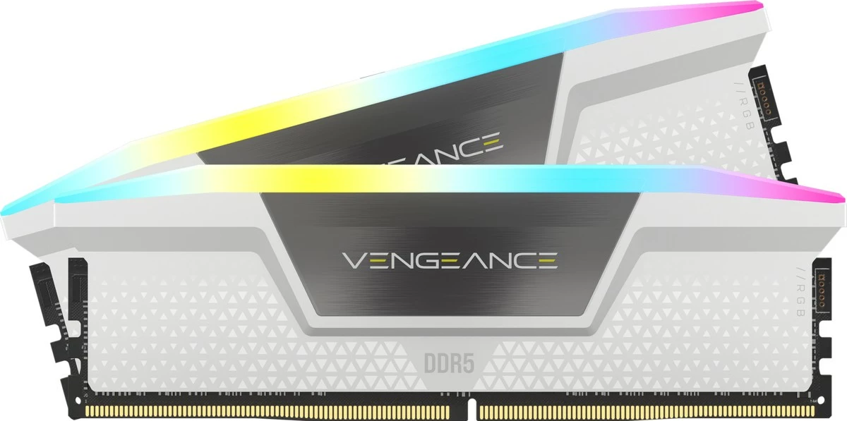 DDR5 64GB (2x32GB) 5200 MHz RGB pomnilnik Corsair Vengeance, večbarven