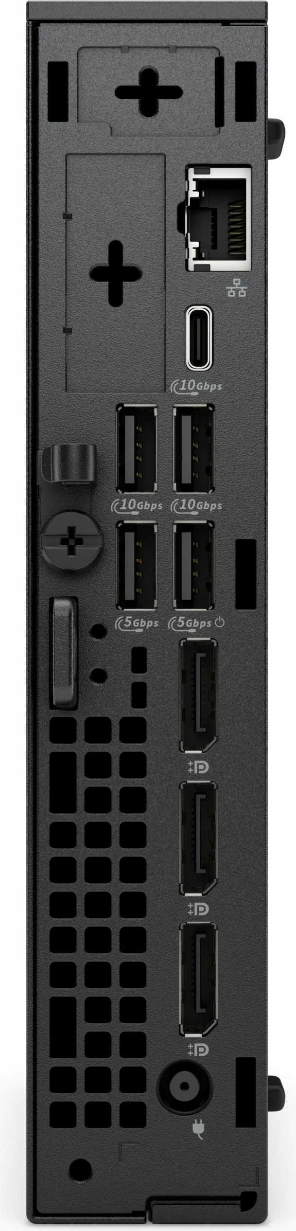 Ultra kompakten računalnik Dell Pro MICRO PLUS QBM1250, 16 GB RAM DDR5, Wi‑Fi, Bluetooth, črn