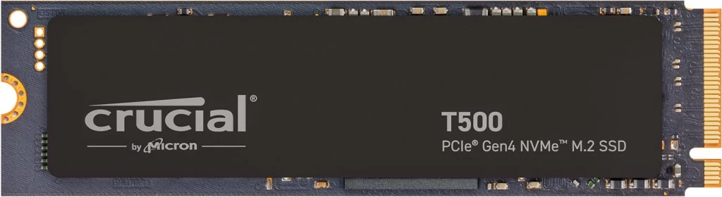 SSD z visoko zmogljivostjo Crucial T500, 1 TB, M.2, 7300 MB/s