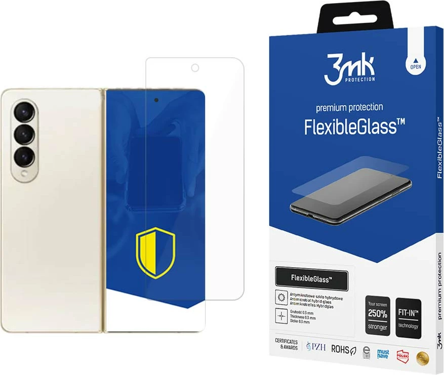 Hibridna zaščita zaslona 3mk FlexibleGlass za Samsung Galaxy Z Fold 4, prozorna