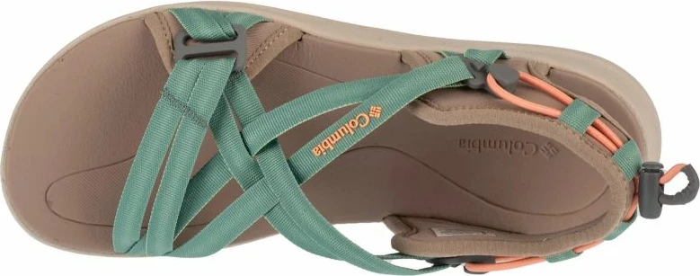 Sandali za ženske, Columbia, zeleni