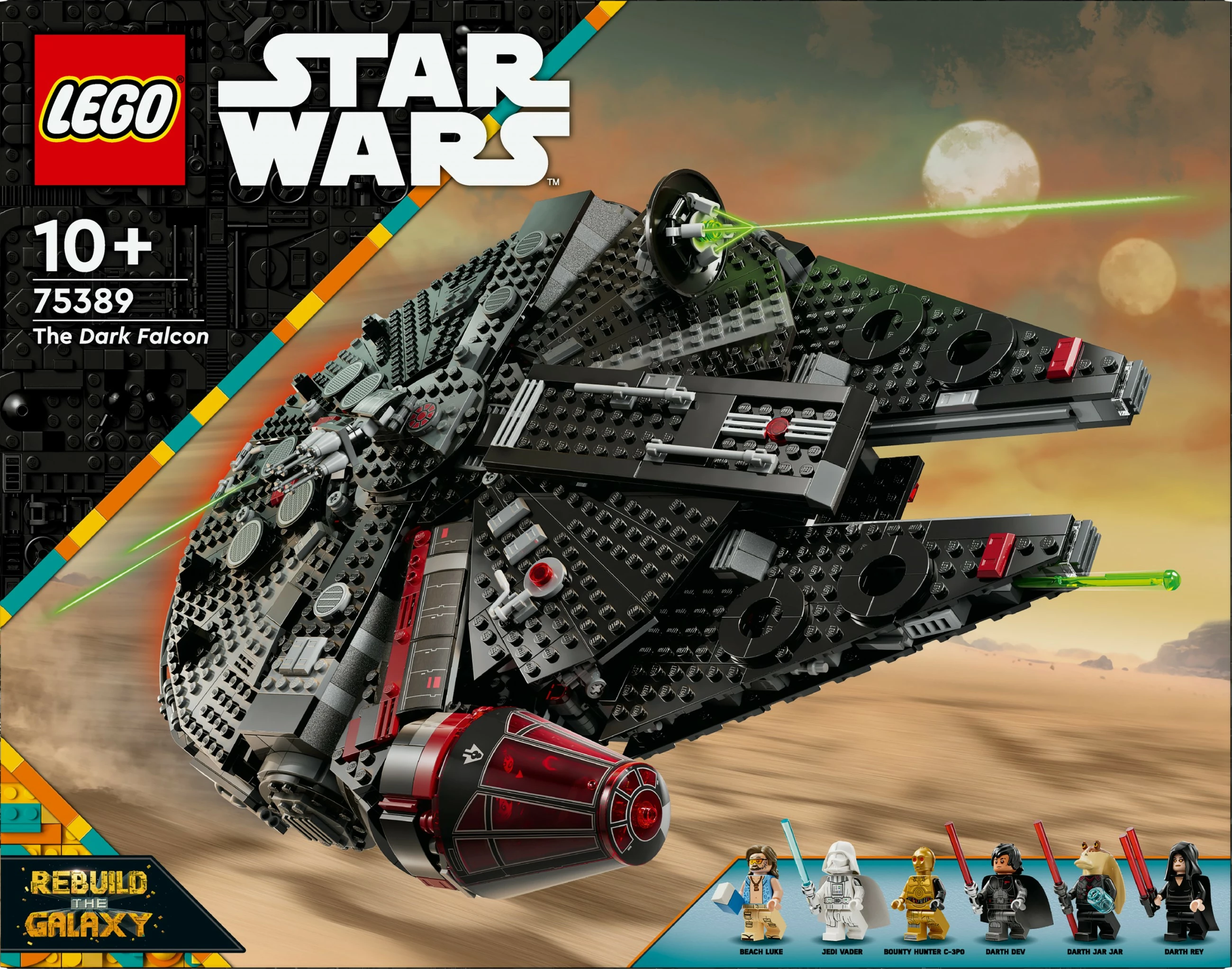 Set za sestavljanje The Dark Falcon, LEGO, 1.579 kosov, večbarven