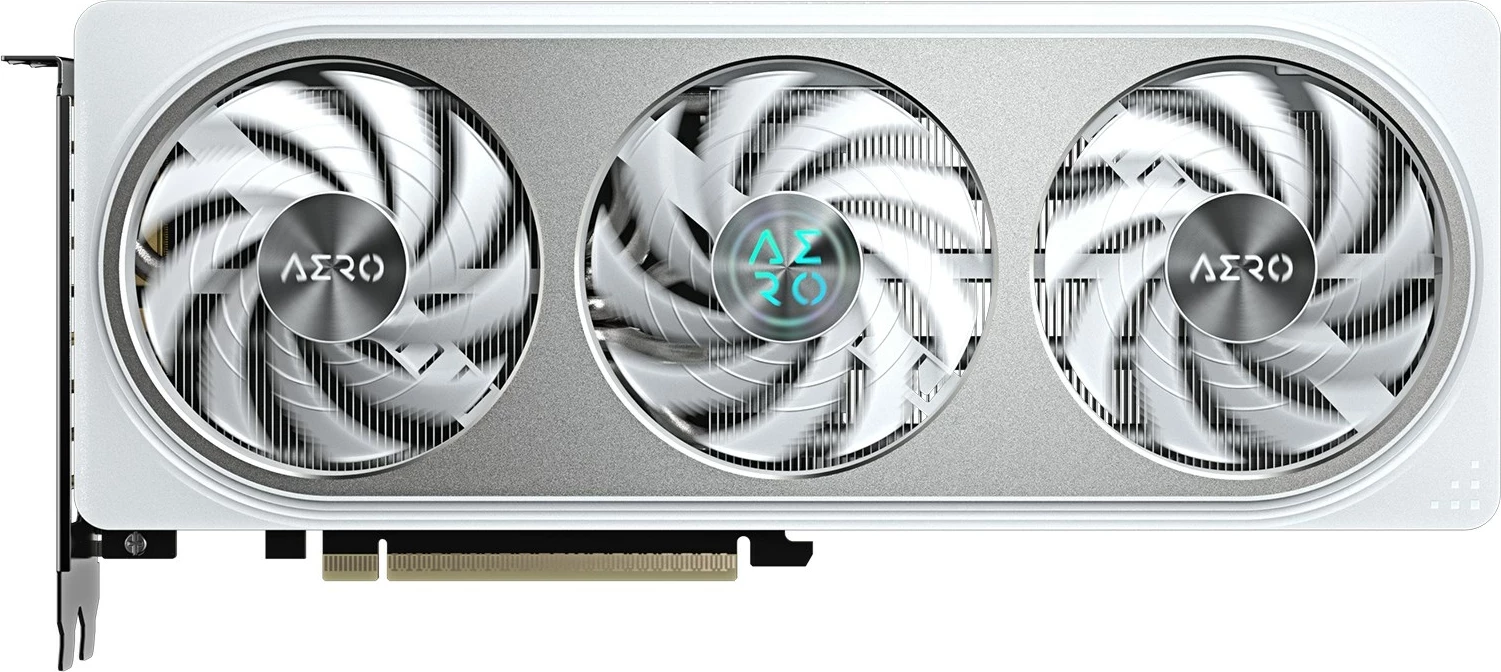 Grafična kartica GeForce RTX 5060 Ti AERO OC 8G Gigabyte, 8 GB GDDR7, PCI-E 5.0, bela