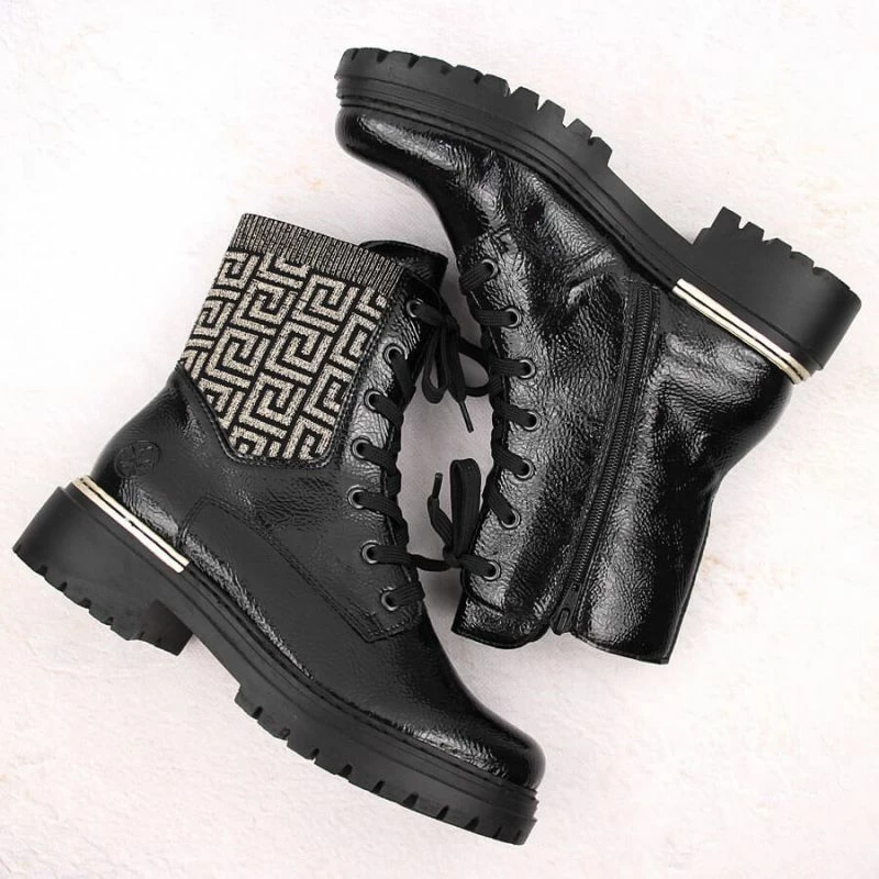 Čizme za ženske Rieker, črne