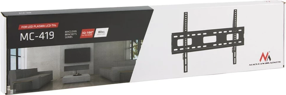 Stenski nosilec za TV, Maclean MC-419, 32"-100", aluminij
