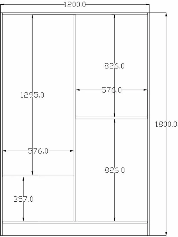 Komplet mladinske sobe, mat bela, Skye Decor Rb-068