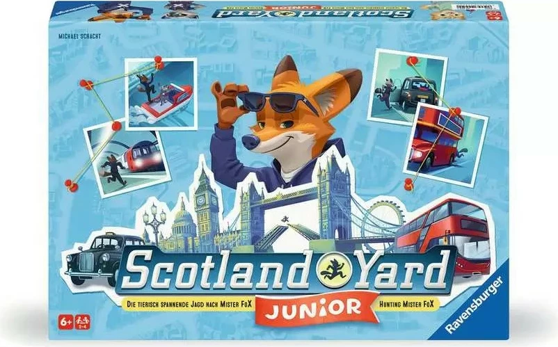 Družabna igra Scotland Yard Junior, Ravensburger, za otroke, 2–4 igralci, 15 min