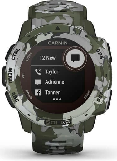 Pametna ura z sončnim polnjenjem Garmin Instinct SOLAR Camo Edition Lichen Camo
