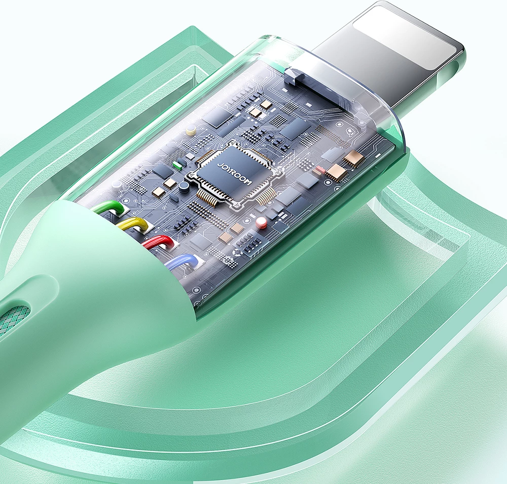 Kabel USB-A v Lightning, 1 m, 3 A, roza, Joyroom Multi-Color Series S-A34