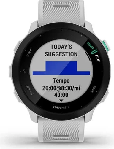 Pametna ura Forerunner 55, 42 mm, GPS, iOS, Garmin, bela