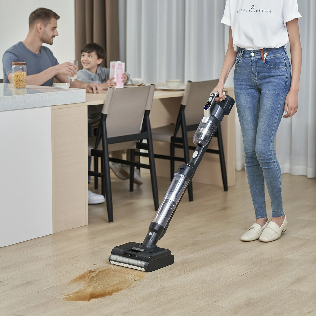 Vestavski čistilec JIMMY PW11 Pro brezžični, 460 W, 4600 mAh, srebrno/črn