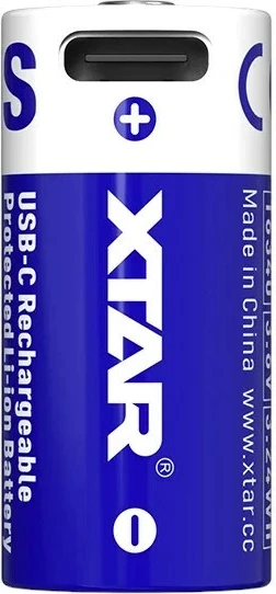 Polnilna Li-Ion baterija XTAR 16340-900, 900 mAh, 3,7 V, USB-C