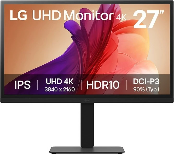 27-palčni UHD 4K IPS HDR10 monitor, LG 27BA45U-B, črn