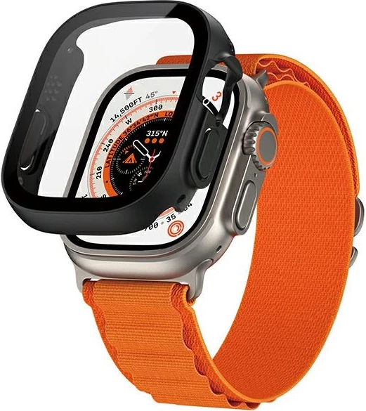 Zaščitni ovitek za Apple Watch Ultra 2, 49 mm, črn PanzerGlass