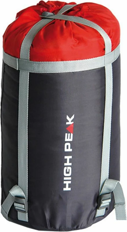Spalna vreča High Peak Lite Pak 800, za pohodništvo in kampiranje, rdeče-zelena