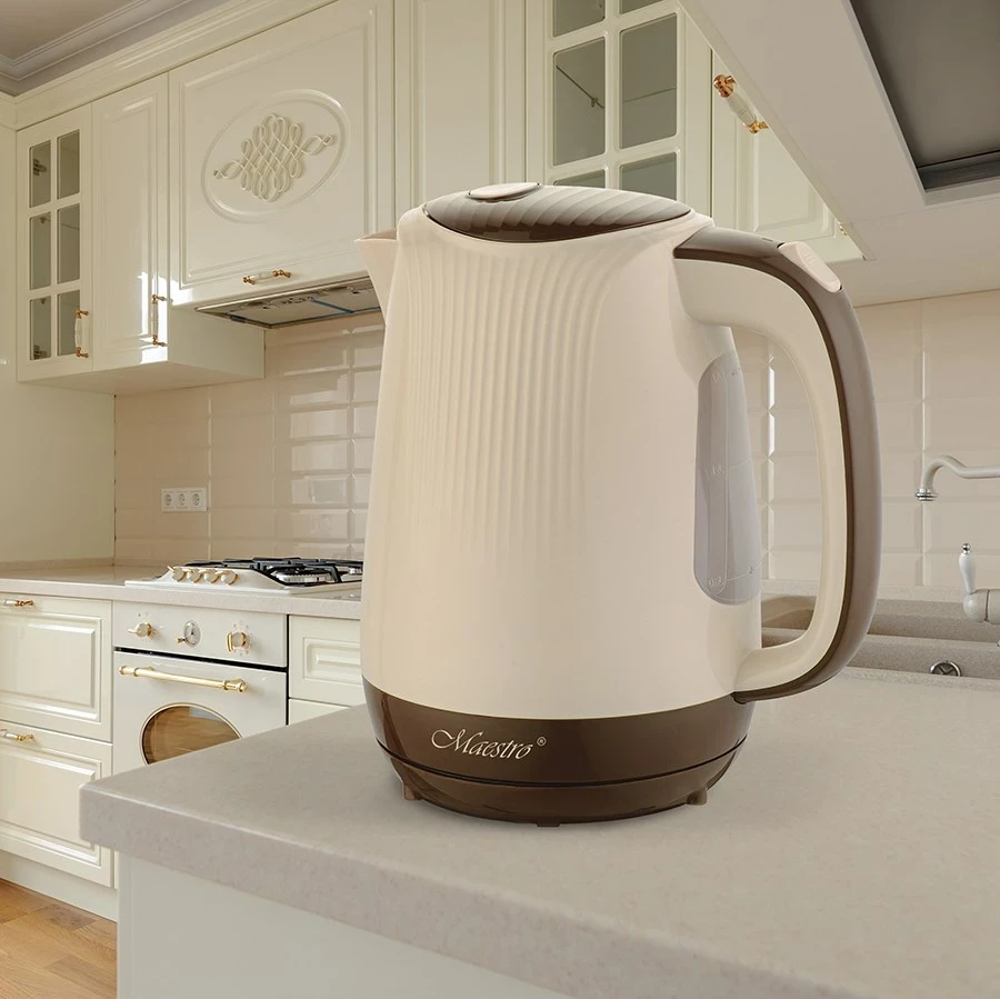 Električni čajnik Maestro MR-042-BEIGE, 1,7 L, 2200 W, bež/rjav