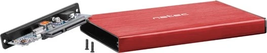Zunanji nosilec za HDD Natec Rhino Go, 2.5", rdeč