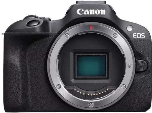 Brezžična/DSLR kamera Canon EOS R100 s objektivom RF-S 18-45 mm, F4.5-6.3 IS STM, črna