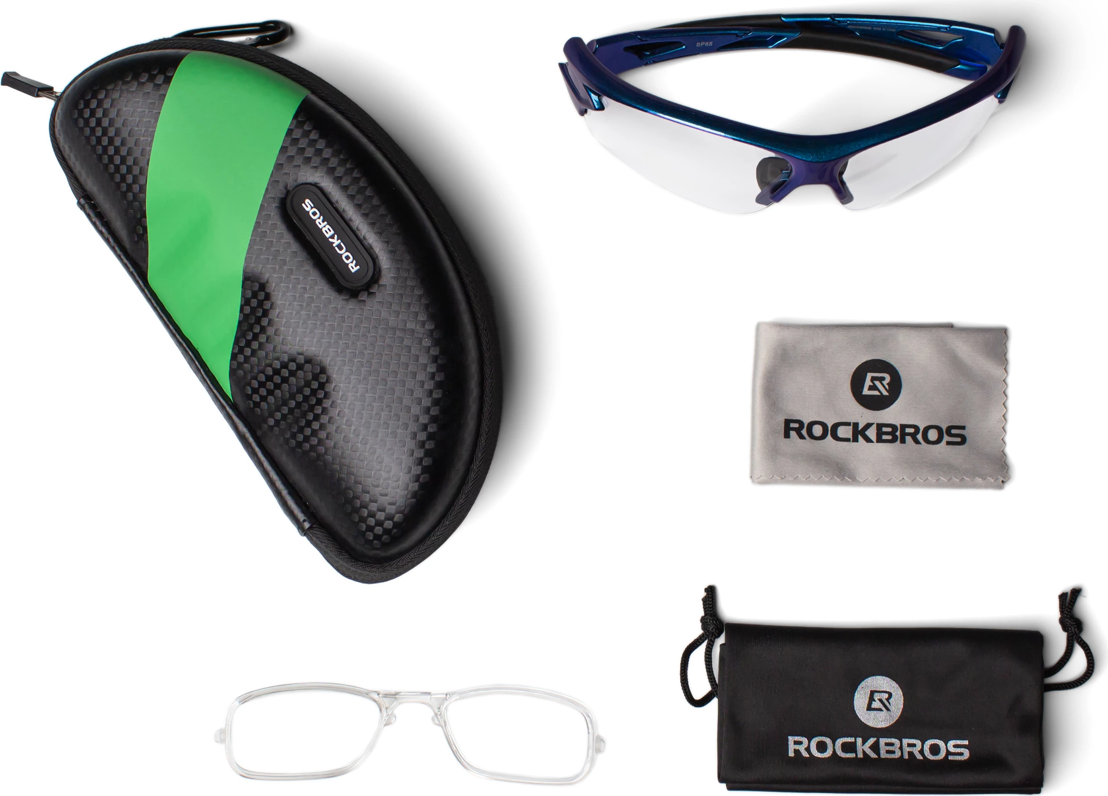 Kolesniške očala fotokromatske Rockbros 10069, UV400, modre
