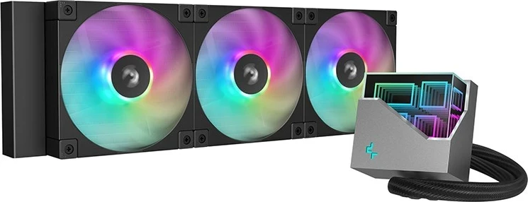 Hladilnik z vodnim hlajenjem za procesor DEEPCOOL LT360, 12 cm, črn