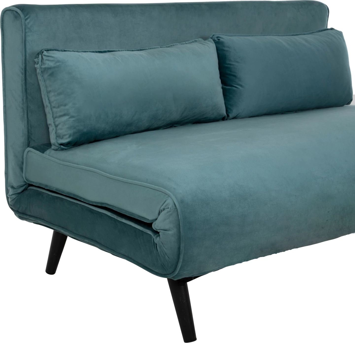 Raztegljiv kavč za 2 osebi ASMA FH3077.15 žamet v mint barvi 140x80x77H cm