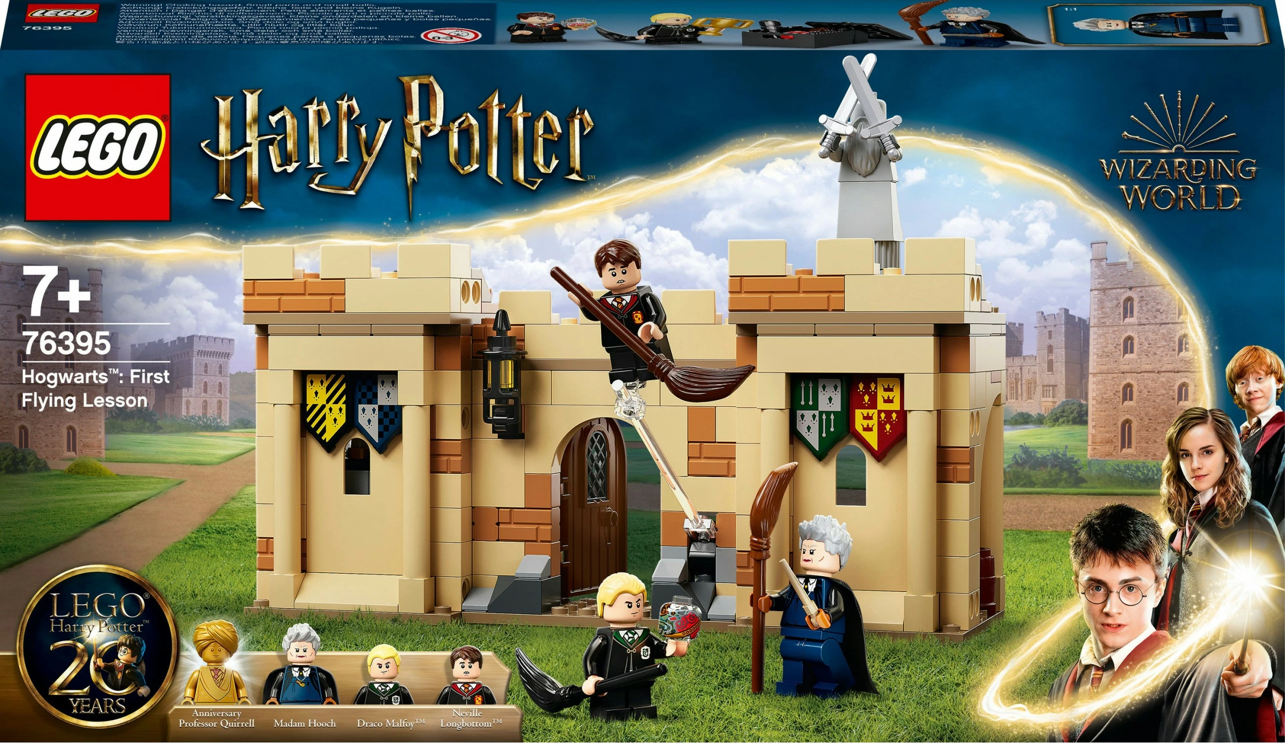 Set za sestavljanje - Prvi letalski pouk, LEGO Harry Potter Hogwarts™, 7+, 264 delov, večbarven