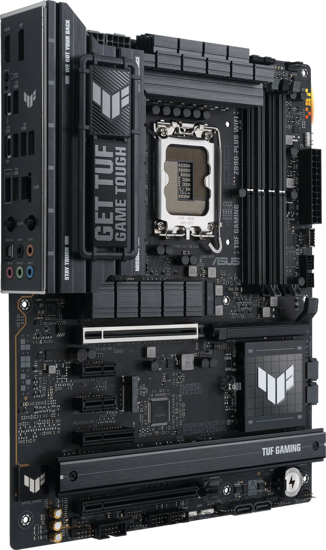 Matična plošča ASUS TUF GAMING Z890-PLUS WIFI, Intel, LGA 1851, DDR5, 192 GB