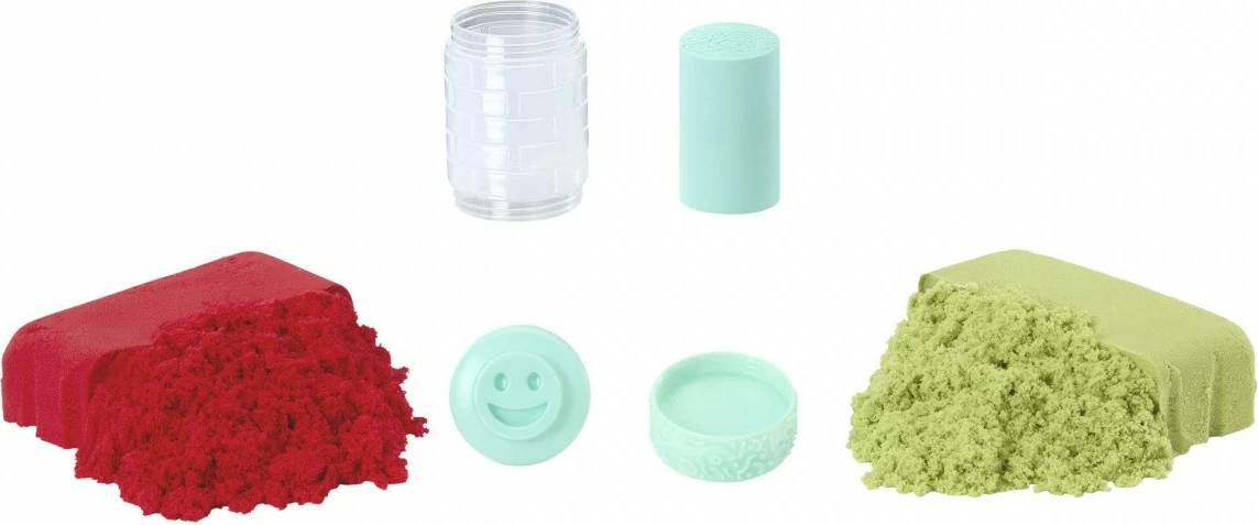 Kinetični pesek v vrečki Wonder Factory Never Dry Sand Bag MGA 544913-EUC/553380, 2 lbs, 3+ let, 3 barve (rdeča, limeta, zelena)