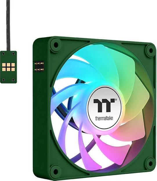Ventilatorji za ohišje, Thermaltake CT140 EX Reverse ARGB Sync 140 mm, 3 kosi, Racing Green