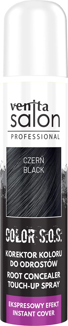 Sprej za korenine Venita Salon Professional Color S.O.S., črna, 75 ml