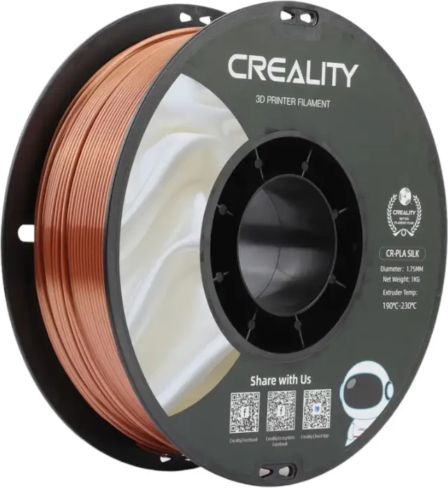 Filament PLA Creality CR-Silk, 1,75 mm, 1 kg, bakren sijaj
