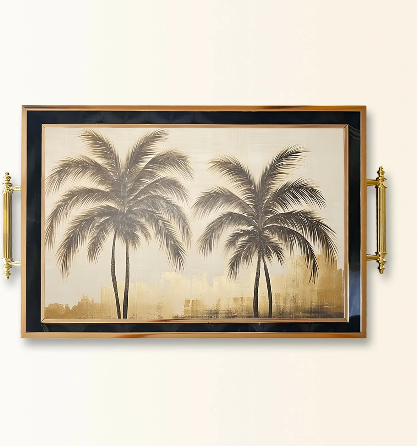 Dekorativni pladenj iz stekla, Aberto TPA9816, večbarven