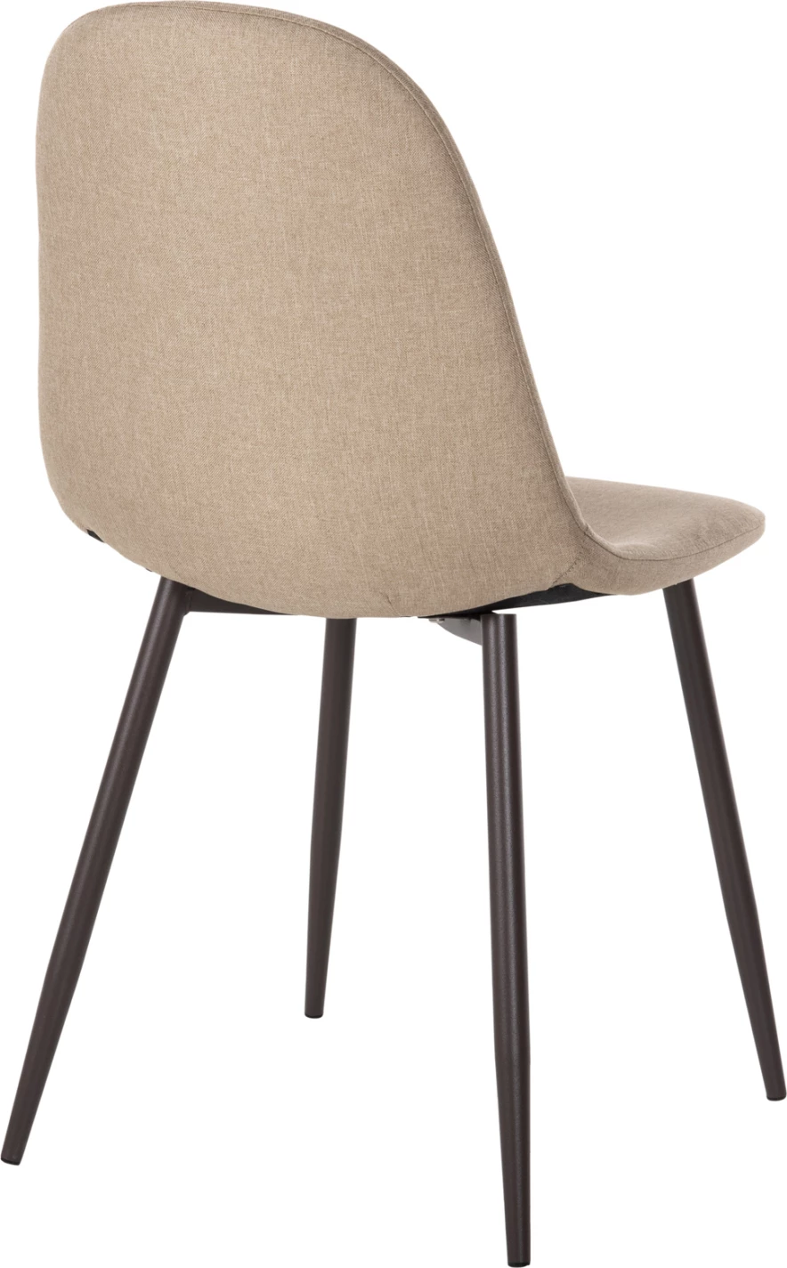 Stol FH00100.07 bež tkanina in kovinske noge 45x52x85 cm, set 4 kosov