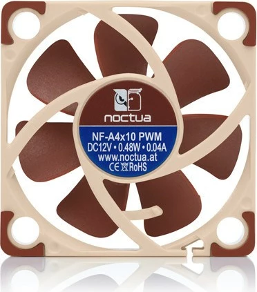 Hlajenje Noctua NF-A4x10 PWM, 4 cm, rdeč