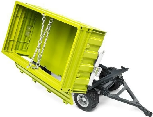 Kiper prikolica (igrača) BRUDER BR-02203, merilo 1:16, snemljivi stranski paneli, zelena