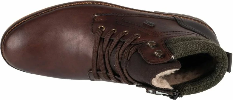 Visoki škornji Rieker za moške, rjavi