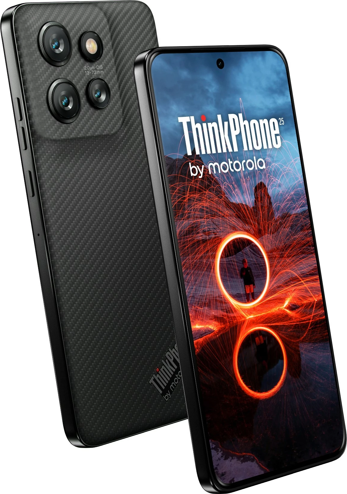 Napreden pametni telefon ThinkPhone 25, 128 GB, 8 GB RAM, carbon black