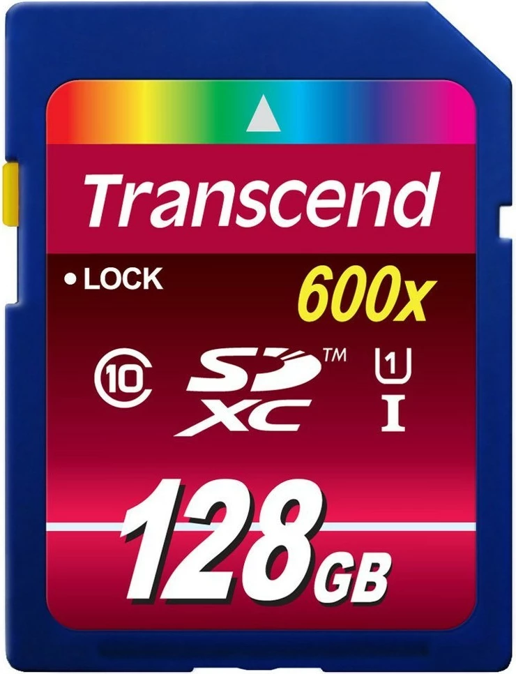 SD kartica Transcend SDXC 128GB, Class 10, UHS-I, 90MB/s, črna