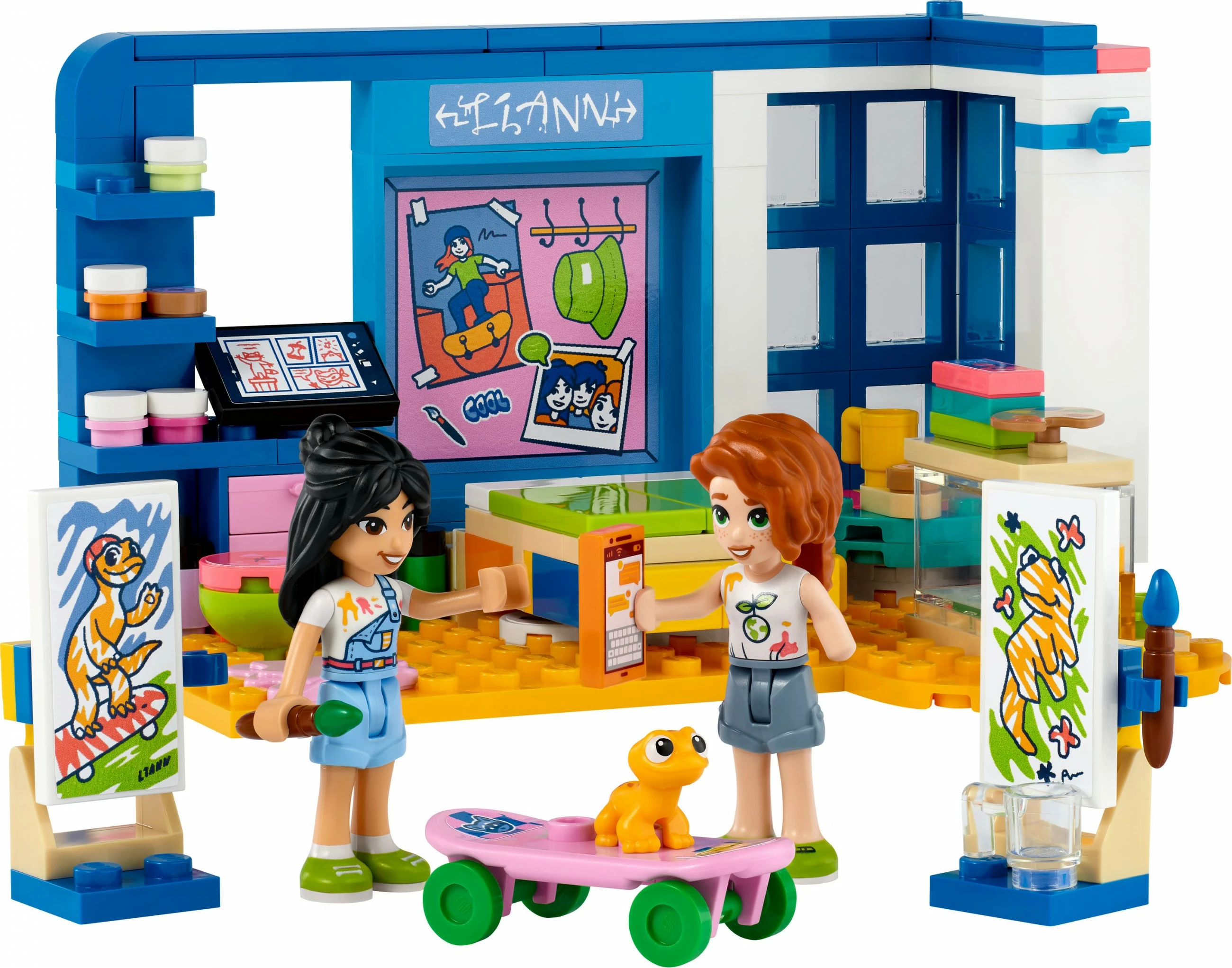 Set za gradnjo Liannina soba, LEGO Friends 41739, 204 kosi, večbarven