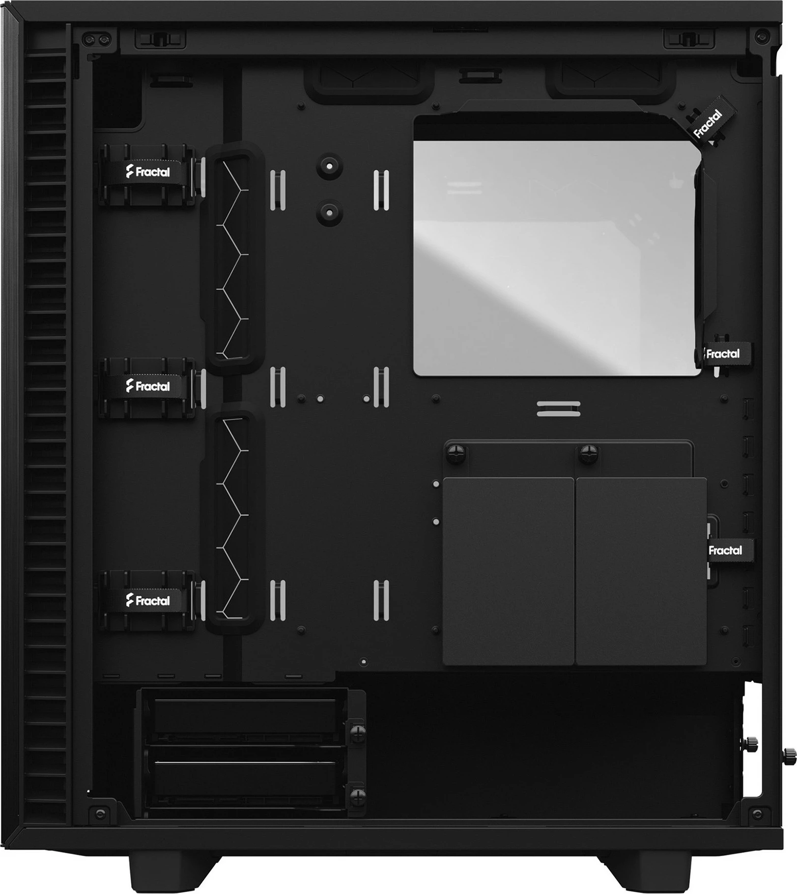 Kompakt ohišje Fractal Design Define 7 Compact, Midi Tower, ATX, micro ATX, Micro-ITX, črno