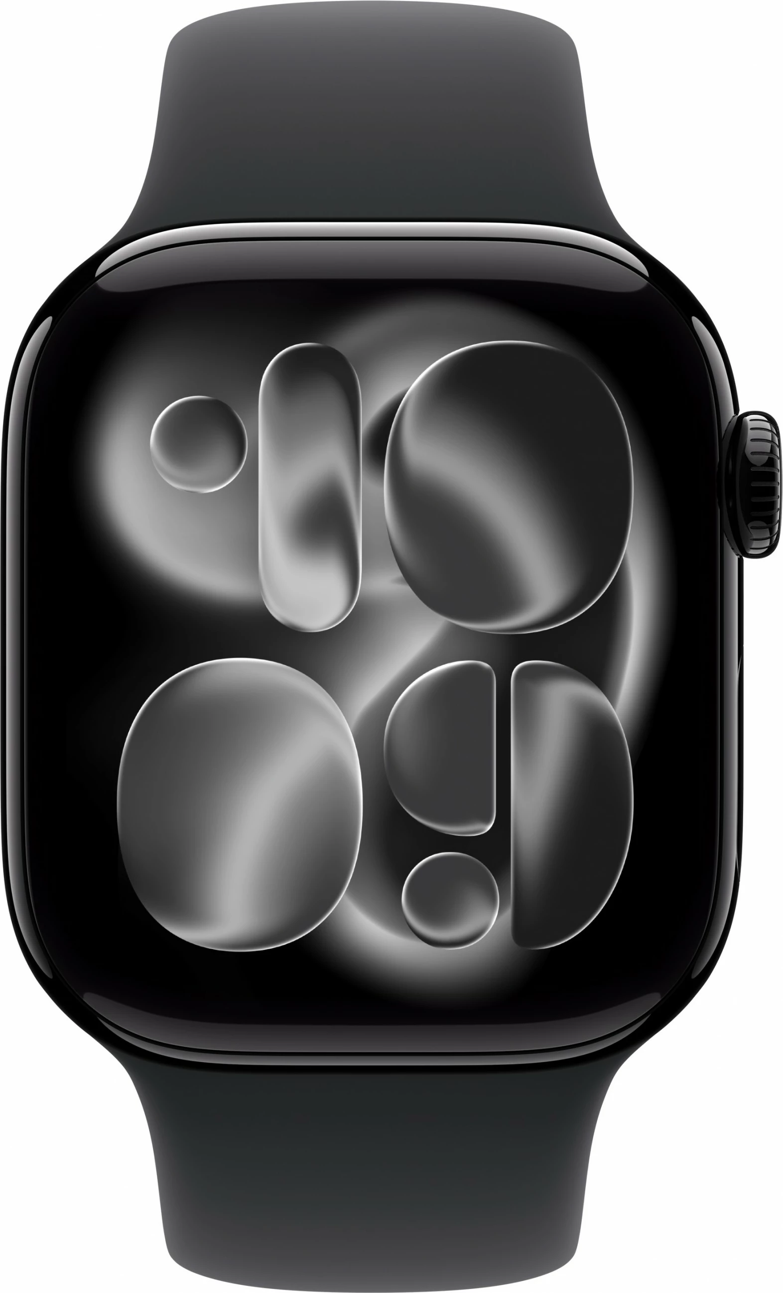Pametna ura, aluminij, 42 mm, diamantno črna, črn športni pašček — Apple Watch S11