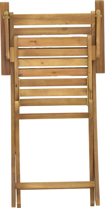 Zložljiv stol z naslonjali za roke, akacijev les, naraven, 53x60x90 cm