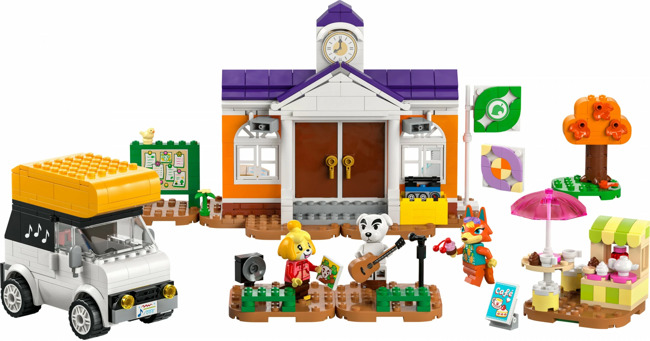 Gradbeni set Animal Crossing Koncert K.K. na trgu LEGO 77052, večbarven