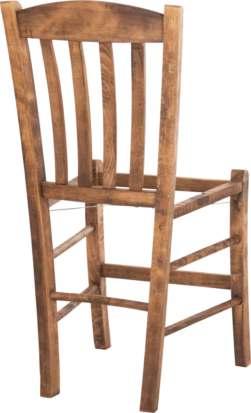 Stol MONTE FH5588.01 iz bukovega lesa impregniran v barvi oreha 40x41x87H cm. Samo okvir