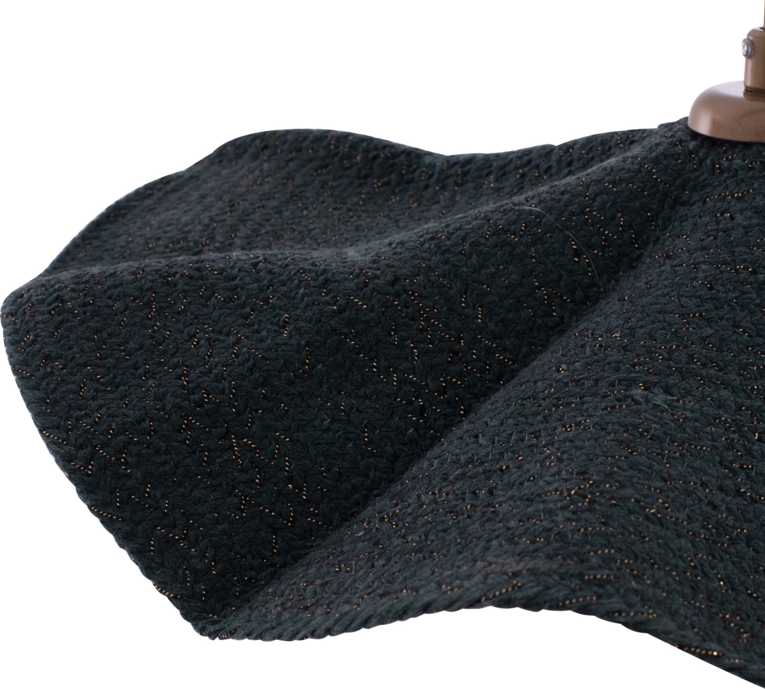 Stropna viseča svetilka temno zelena kapa-zlati obešalnik Φ43x55Hcm. FH7649.03