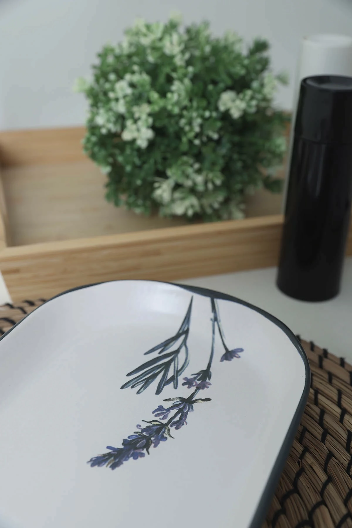 Set servirnih krožnikov (2 kosa) Hermia Concept, X00018835, mat bela